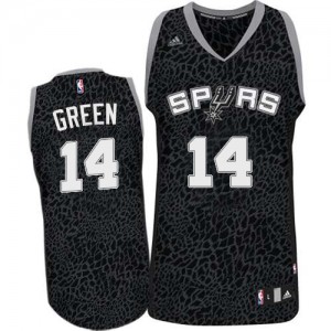 San Antonio Spurs Danny Green #14 Crazy Light Swingman Maillot d'équipe de NBA - Noir pour Homme
