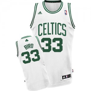 Maillot Adidas Blanc Home Swingman Boston Celtics - Larry Bird #33 - Homme