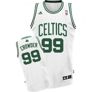Maillot NBA Boston Celtics #99 Jae Crowder Blanc Adidas Swingman Home - Homme