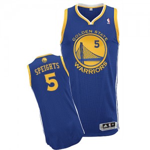 Golden State Warriors #5 Adidas Road Bleu royal Authentic Maillot d'équipe de NBA vente en ligne - Marreese Speights pour Homme