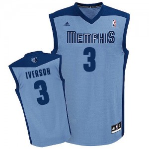 Maillot Swingman Memphis Grizzlies NBA Alternate Bleu clair - #3 Allen Iverson - Homme
