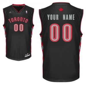 Maillot NBA Toronto Raptors Personnalisé Swingman Noir Adidas Alternate - Enfants