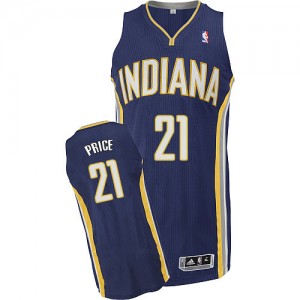 Indiana Pacers #21 Adidas Road Bleu marin Authentic Maillot d'équipe de NBA vente en ligne - A.J. Price pour Homme