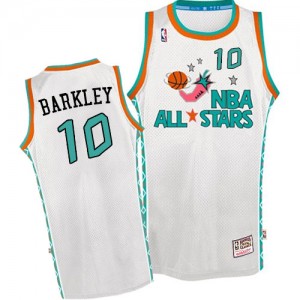 Maillot Mitchell and Ness Blanc Throwback 1996 All Star Swingman Phoenix Suns - Charles Barkley #10 - Homme