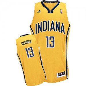 Maillot NBA Or Paul George #13 Indiana Pacers Alternate Swingman Homme Adidas