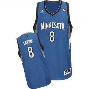 Minnesota Timberwolves Zach LaVine #8 Road Swingman Maillot d'équipe de NBA - Slate Blue pour Homme