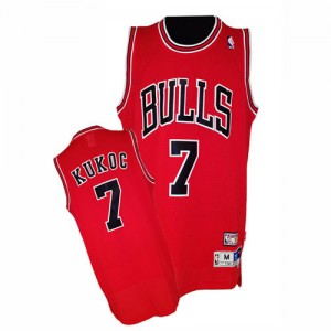 Maillot NBA Swingman Toni Kukoc #7 Chicago Bulls Throwback Rouge - Homme