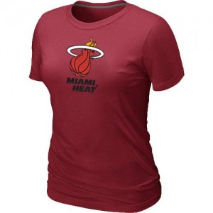 Miami Heat Big & Tall Tee-Shirt d'équipe de NBA - Rouge pour Femme