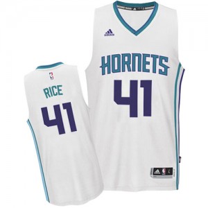 Charlotte Hornets #41 Adidas Home Blanc Swingman Maillot d'équipe de NBA Vente pas cher - Glen Rice pour Homme