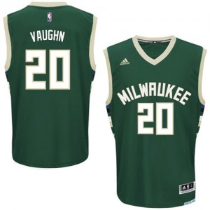 Milwaukee Bucks Rashad Vaughn #20 Road Swingman Maillot d'équipe de NBA - Vert pour Homme