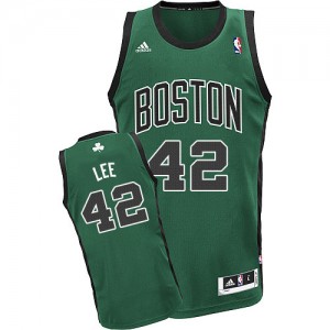 Boston Celtics #42 Adidas Alternate Vert (No. noir) Swingman Maillot d'équipe de NBA en ligne pas chers - David Lee pour Enfants