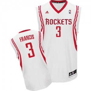 Houston Rockets Steve Francis #3 Home Swingman Maillot d'équipe de NBA - Blanc pour Homme