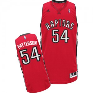 Toronto Raptors Patrick Patterson #54 Road Swingman Maillot d'équipe de NBA - Rouge pour Homme