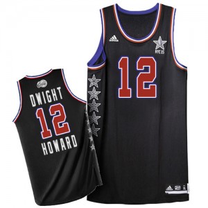 Houston Rockets Dwight Howard #12 2015 All Star Swingman Maillot d'équipe de NBA - Noir pour Homme