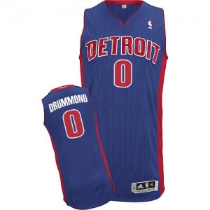 Maillot NBA Authentic Andre Drummond #0 Detroit Pistons Road Bleu royal - Homme