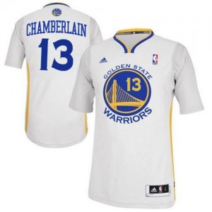 Maillot NBA Blanc Wilt Chamberlain #13 Golden State Warriors Alternate Swingman Homme Adidas
