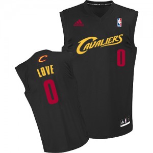 Maillot NBA Authentic Kevin Love #0 Cleveland Cavaliers Fashion Noir (Rouge No.) - Homme