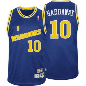 Maillot NBA Authentic Tim Hardaway #10 Golden State Warriors Throwback Bleu - Homme