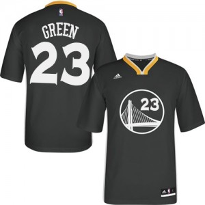 Maillot Adidas Noir Alternate Authentic Golden State Warriors - Draymond Green #23 - Homme
