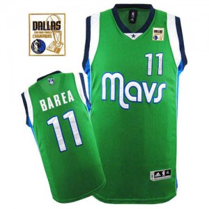 Maillot NBA Authentic Jose Barea #11 Dallas Mavericks Champions Patch Vert - Homme