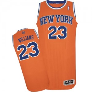 Maillot Authentic New York Knicks NBA Alternate Orange - #23 Derrick Williams - Homme
