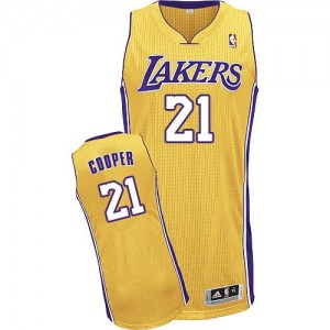 Maillot NBA Authentic Michael Cooper #21 Los Angeles Lakers Home Or - Homme