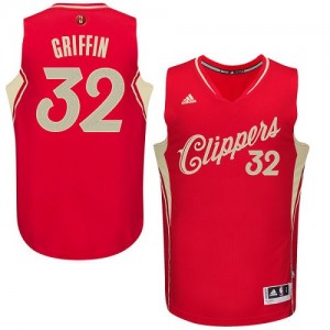 Maillot NBA Rouge Blake Griffin #32 Los Angeles Clippers 2015-16 Christmas Day Swingman Homme Adidas