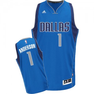 Maillot Swingman Dallas Mavericks NBA Road Bleu royal - #1 Justin Anderson - Homme