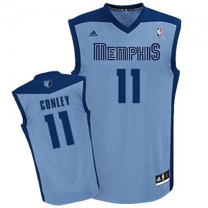 Memphis Grizzlies #11 Adidas Alternate Bleu clair Swingman Maillot d'équipe de NBA Braderie - Mike Conley pour Homme