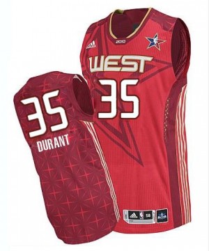 Maillot Adidas Rouge 2010 All Star Authentic Oklahoma City Thunder - Kevin Durant #35 - Homme