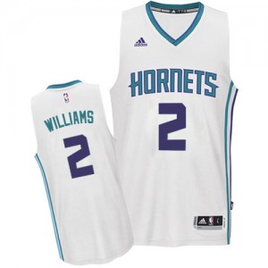 Maillot NBA Charlotte Hornets #2 Marvin Williams Blanc Adidas Authentic Home - Homme