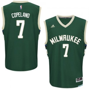 Maillot NBA Vert Chris Copeland #7 Milwaukee Bucks Road Swingman Homme Adidas