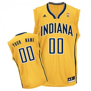 Maillot Adidas Or Alternate Indiana Pacers - Swingman Personnalisé - Homme