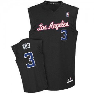 Maillot NBA Authentic Chris Paul #3 Los Angeles Clippers CP3 Fashion Noir - Homme