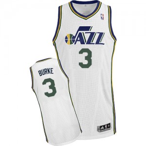 Maillot Authentic Utah Jazz NBA Home Blanc - #3 Trey Burke - Homme