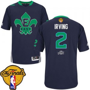 Maillot Adidas Bleu marin 2014 All Star 2015 The Finals Patch Swingman Cleveland Cavaliers - Kyrie Irving #2 - Homme