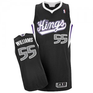 Maillot NBA Noir Jason Williams #55 Sacramento Kings Alternate Authentic Homme Adidas