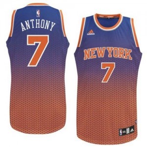 Maillot NBA Swingman Carmelo Anthony #7 New York Knicks Resonate Fashion Bleu - Homme