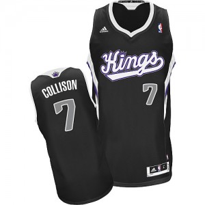 Maillot NBA Noir Darren Collison #7 Sacramento Kings Alternate Swingman Homme Adidas