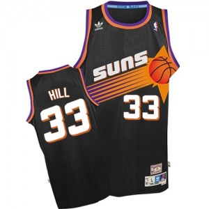 Maillot Authentic Phoenix Suns NBA Throwback Noir - #33 Grant Hill - Homme