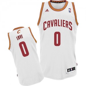 Maillot NBA Blanc Kevin Love #0 Cleveland Cavaliers Home Swingman Enfants Adidas