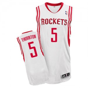 Maillot Authentic Houston Rockets NBA Home Blanc - #5 Marcus Thornton - Homme