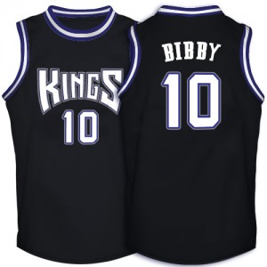 Maillot Authentic Sacramento Kings NBA Throwback Noir - #10 Mike Bibby - Homme