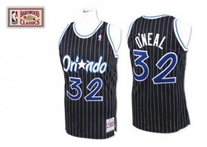 Maillot Mitchell and Ness Noir Throwback Swingman Orlando Magic - Shaquille O'Neal #32 - Homme