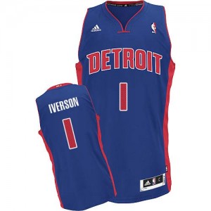Maillot Swingman Detroit Pistons NBA Road Bleu royal - #1 Allen Iverson - Homme