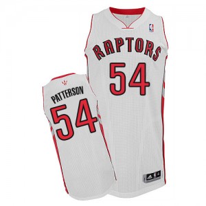 Maillot NBA Authentic Patrick Patterson #54 Toronto Raptors Home Blanc - Homme