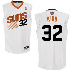 Maillot Adidas Blanc Home Authentic Phoenix Suns - Jason Kidd #32 - Homme