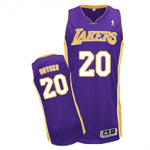 Maillot NBA Authentic Dwight Buycks #20 Los Angeles Lakers Road Violet - Homme