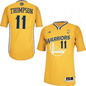Maillot NBA Golden State Warriors #11 Klay Thompson Or Adidas Swingman Alternate - Enfants