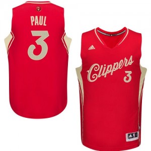Los Angeles Clippers Chris Paul #3 2015-16 Christmas Day Authentic Maillot d'équipe de NBA - Rouge pour Homme